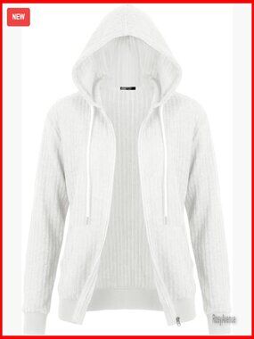 Lightweight Zip Up Hoodie Brushed Knit Stretchy Fabric Long Sleeve Thin Jacket